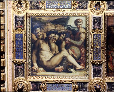 Allegory of the Town of Pescia from the Ceiling of the Salone dei Cinquecento, 1565 by Giorgio Vasari